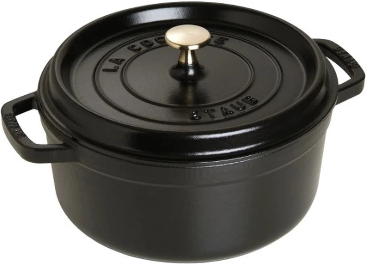 Staub Ronde Braadpan - Ø28 cm - Zwart Staub Ronde Braadpan - Ø28 Cm - Zwart -Keuken Pot 1200x867 3
