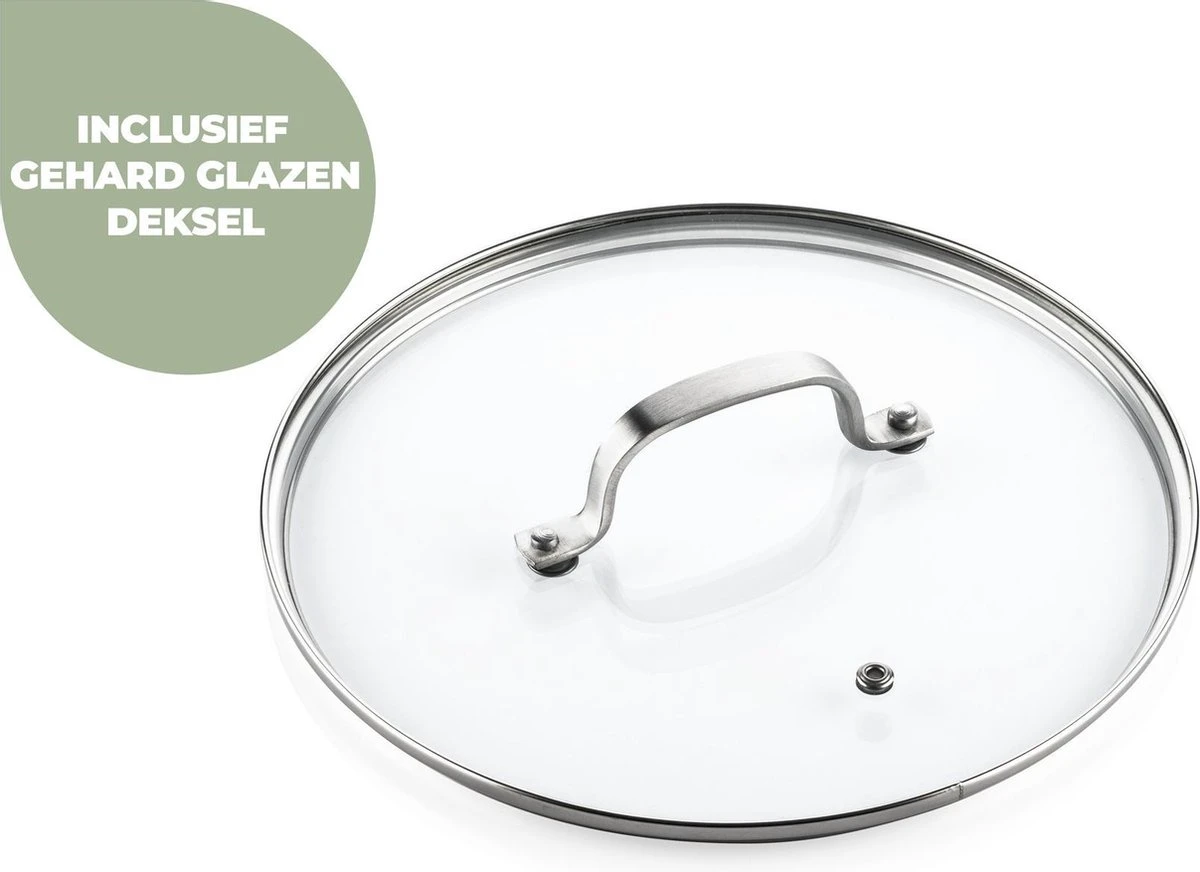 ISENVI Victoria Forged keramische wokpan met deksel 32CM - RVS greep ISENVI Victoria Forged Keramische Wokpan Met Deksel 32CM - RVS Greep -Keuken Pot 1200x872 9