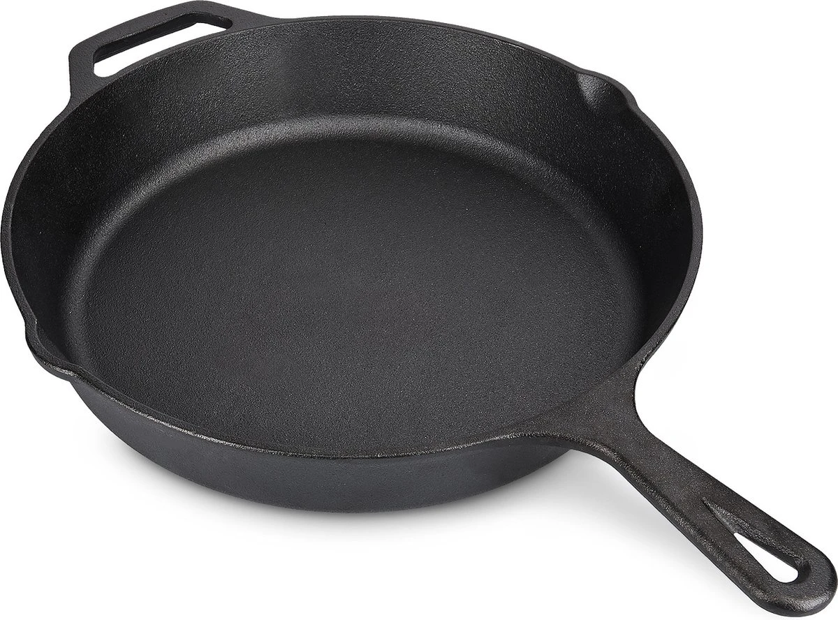 Navaris gietijzeren koekenpan - Braadpan van gietijzer - Ronde skillet - Geschikt voor alle warmtebronnen - Ø 30 cm - Ovenbestendig tot 260 graden Navaris Gietijzeren Koekenpan - Braadpan Van Gietijzer - Ronde Skillet - Geschikt Voor Alle Warmtebronnen - Ø 30 Cm - Ovenbestendig Tot 260 Graden -Keuken Pot 1200x888 1