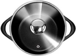 Smile - 8 Delige Pannenset - Antiaanbaklaag - Vaatwasser Bestendig - Geschikt Voor Iedere Kookplaat - MGK-18 - Zwart -Keuken Pot 1200x889 4