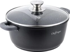 Cheffinger Kookpan/Diepe Pan Met Deksel - 20cm - 2,5L 5 Cheffinger Kookpan/Diepe Pan Met Deksel - 20cm - 2,5L -Keuken Pot 1200x898 4