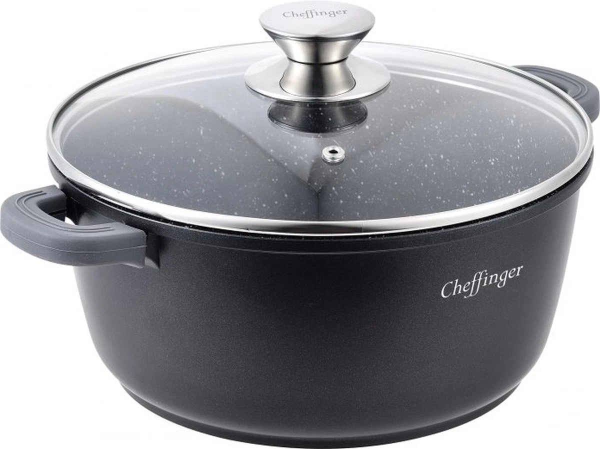 Cheffinger Kookpan/Diepe Pan met Deksel - 20cm - 2,5L Cheffinger Kookpan/Diepe Pan Met Deksel - 20cm - 2,5L -Keuken Pot 1200x898 4
