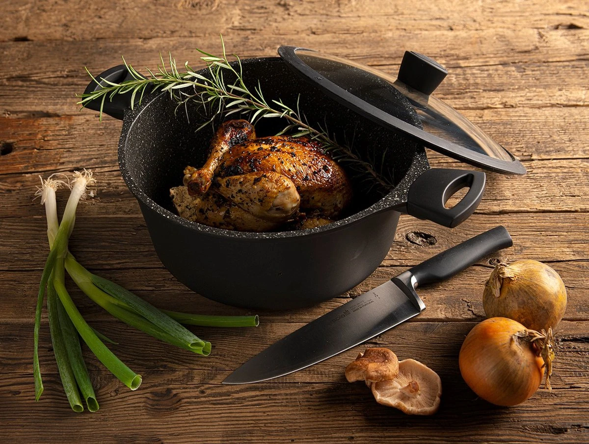 Sola Braadpan Fair Cooking - Ø 20 cm - Zwart/wit - Aluminium - Antiaanbaklaag Sola Braadpan Fair Cooking - Ø 20 Cm - Zwart/wit - Aluminium - Antiaanbaklaag -Keuken Pot 1200x906 17