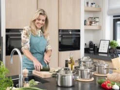 Sola Pannenset Juvia - 4 Delig - Ø 16,16,18,20 Cm - Zilver - RVS - Sandwichbodem 9 Sola Pannenset Juvia - 4 Delig - Ø 16,16,18,20 Cm - Zilver - RVS - Sandwichbodem -Keuken Pot 1200x906