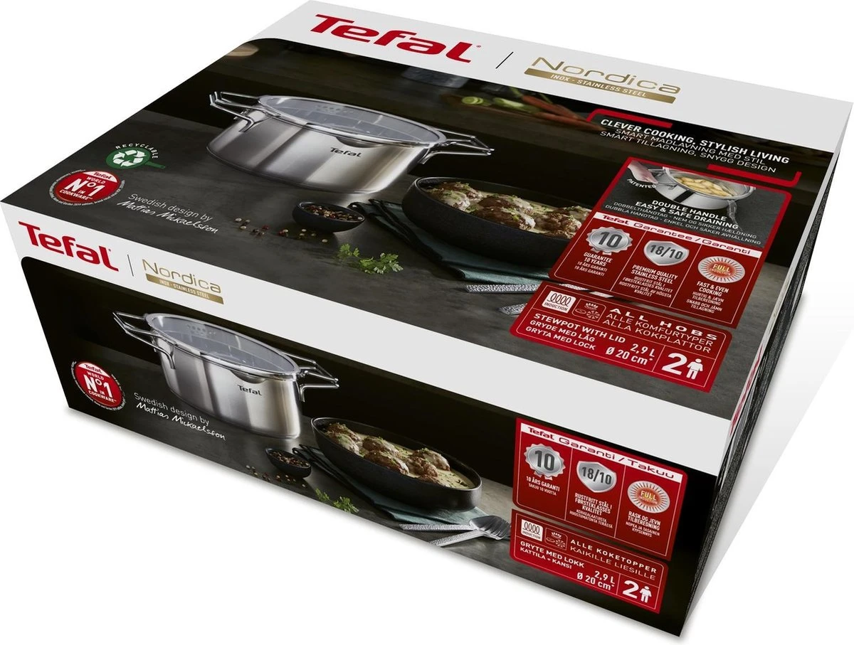 Tefal Nordica Kookpan - Ø 20 cm - Tefal Nordica Kookpan - Ø 20 Cm - -Keuken Pot 1200x907 1