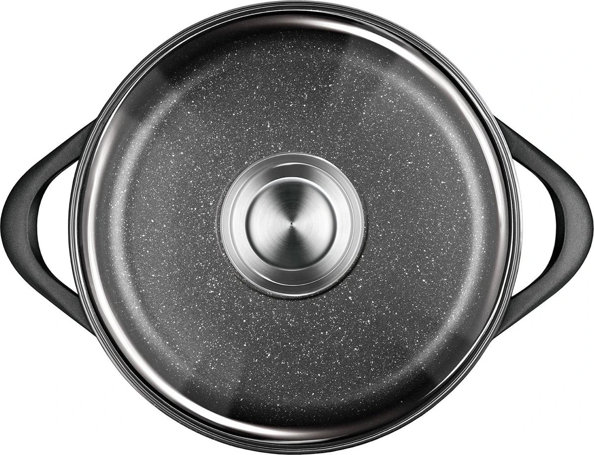 Smile 10-Delige Pannenset - Anti Aanbaklaag - Vaatwasser bestendig - Zwart - MGK-17 Smile 10-Delige Pannenset - Anti Aanbaklaag - Vaatwasser Bestendig - Zwart - MGK-17 -Keuken Pot 1200x919 8