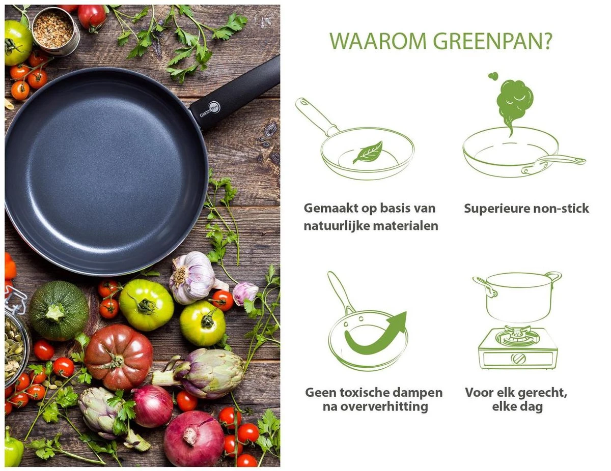GreenPan Cambridge koekenpan 26cm - zwart - inductie - PFAS-vrij GreenPan Cambridge Koekenpan 26cm - Zwart - Inductie - PFAS-vrij -Keuken Pot 1200x926 20
