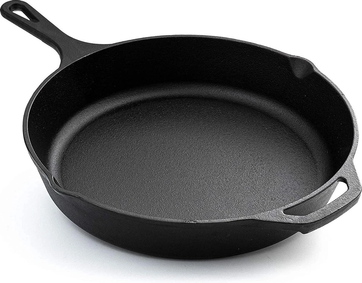 Nuovva Cast Iron Skillet / Gietijzeren pan - 32cm Nuovva Cast Iron Skillet / Gietijzeren Pan - 32cm -Keuken Pot 1200x939 1