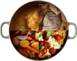 BK Bourgogne Braadpan Ø 24 Cm - Groen - Gietijzer - Inductie -Keuken Pot 1200x945 4