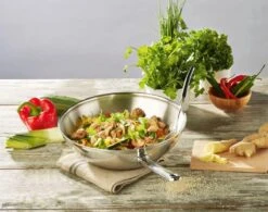 Demeyere Wok - Ø 30 Cm - Vlakke Bodem -Keuken Pot 1200x946 6