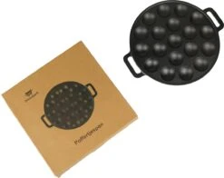 Poffertjespan - Gietijzer - Ø 24 Cm - Poffertjesmaker - 19 Poffertjes - Poffertjespan Inductie -Keuken Pot 1200x951