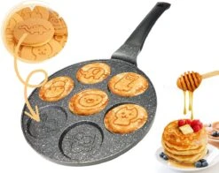 Cheffinger | Boerderij Dieren Pannenkoekenpan | 26cm | Vaatwasser Bestendig -Keuken Pot 1200x953