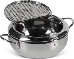 Edënbërg Classic Line - Japanse Frituurpan Met Thermometer - 3.4 Liter - Friteuse/Frituurpot RVS -Keuken Pot 1200x960