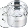 Stoompan 3.1 L - Rijst- En Groentestomer 3-Delig - Ø 20 Cm - Roestvrijstaal Met Glasdeksel - FIRENZE 1 Stoompan 3.1 L - Rijst- En Groentestomer 3-Delig - Ø 20 Cm - Roestvrijstaal Met Glasdeksel - FIRENZE -Keuken Pot 1200x960 9