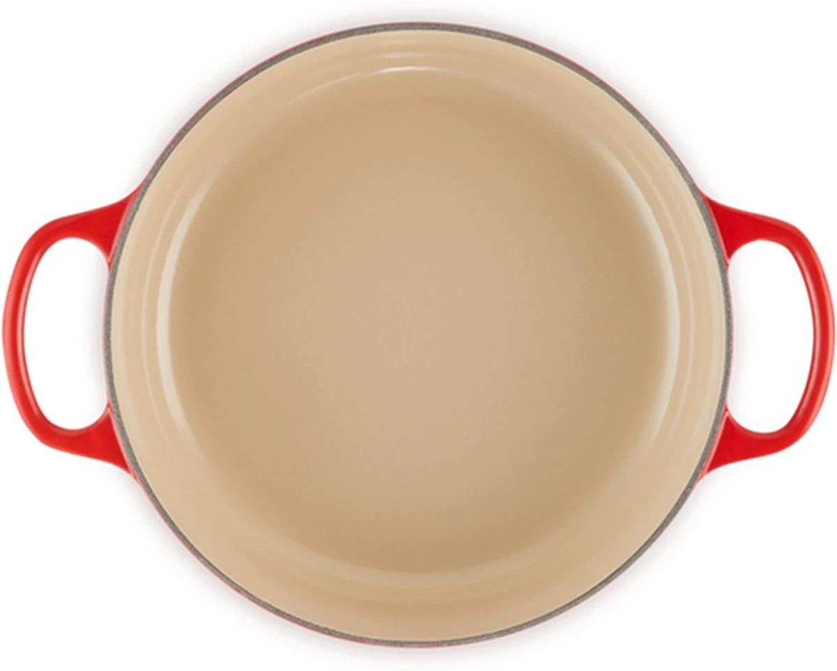 Le Creuset - Gietijzeren - Lage Braadpan - 24cm - Kersenrood Le Creuset - Gietijzeren - Lage Braadpan - 24cm - Kersenrood -Keuken Pot 1200x963 1