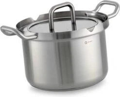 BK-Q-Linair Master Glas Kookpan 18 Cm - RVS - Glazen Deksel - Veilig Afgietsysteem - Inductie -Keuken Pot 1200x967