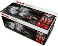Tefal Nordica Pannenset 4 Delig - Steelpan Ø16 Cm & Kookpan Ø 18 + Ø 20 + Ø 24 Cm -Keuken Pot 1200x968