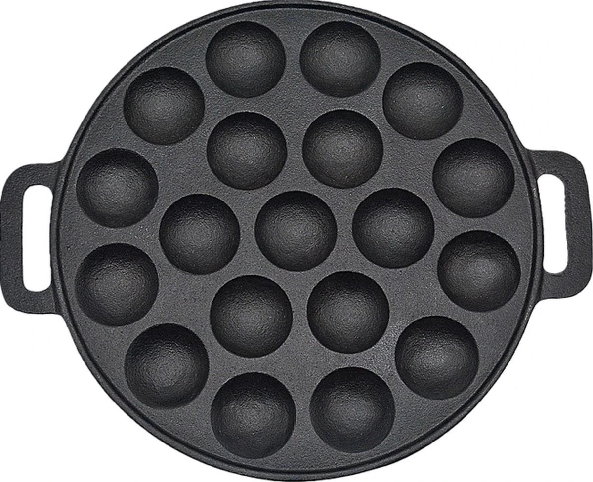 Kicinn Poffertjespan - Poffertjesmaker - Poffertjespan inductie - Ø 24 cm - 19 poffertjes - Inclusief handvaten Kicinn Poffertjespan - Poffertjesmaker - Poffertjespan Inductie - Ø 24 Cm - 19 Poffertjes - Inclusief Handvaten -Keuken Pot 1200x976 3