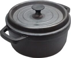 Cast Iron - Braadpan - Gietijzer - Met Deksel - Ø20x9cm - Zwart 3 Cast Iron - Braadpan - Gietijzer - Met Deksel - Ø20x9cm - Zwart -Keuken Pot 1200x976 8
