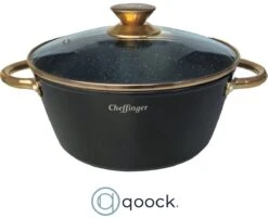 Cheffinger Luxe Braadpannen Set - Rose Gold Line - 6 Delig - Inclusief Deksel - Inductie - 20, 24 & 28CM 3 Cheffinger Luxe Braadpannen Set - Rose Gold Line - 6 Delig - Inclusief Deksel - Inductie - 20, 24 & 28CM -Keuken Pot 1200x978