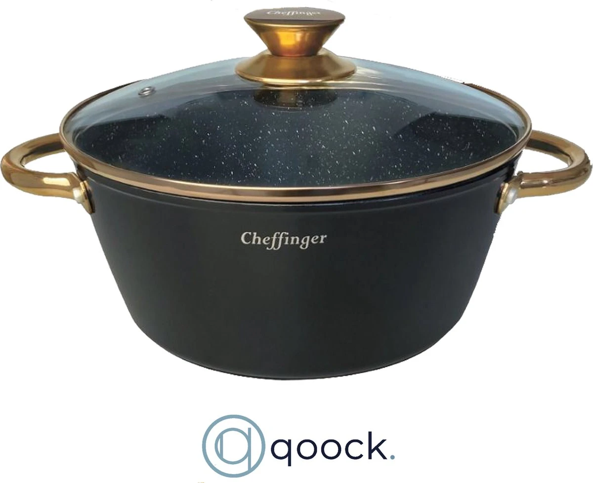 Cheffinger Luxe Braadpannen set - Rose Gold Line - 6 Delig - Inclusief Deksel - Inductie - 20, 24 & 28CM Cheffinger Luxe Braadpannen Set - Rose Gold Line - 6 Delig - Inclusief Deksel - Inductie - 20, 24 & 28CM -Keuken Pot