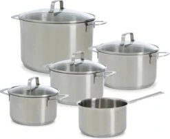 BK Bistro Pannenset - 5 Delig - Inductie -Keuken Pot 1200x979