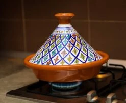 CRAFLAIR ~ Tajine ~ Ø 30 Cm ~ Geschikt Voor Inductie - Adapter ~ Handgemaakt ~ Geglazuurd Keramiek -Keuken Pot 1200x982 8