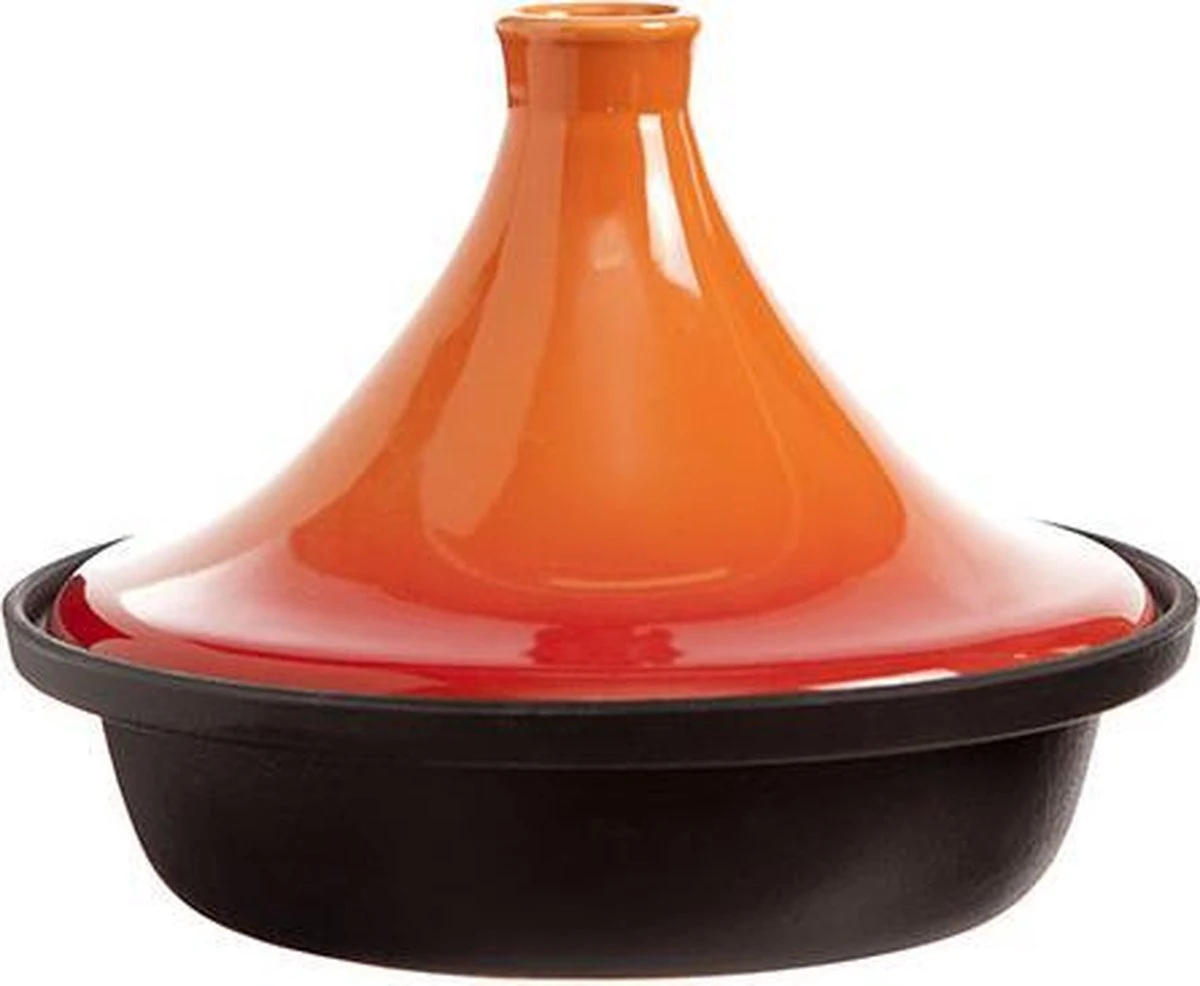 Cosy & Trendy Tajine Zwart / Oranje - Gietijzeren Schaal - Ø25cm - Geschikt voor Inductie Cosy & Trendy Tajine Zwart / Oranje - Gietijzeren Schaal - Ø25cm - Geschikt Voor Inductie -Keuken Pot 1200x986 1