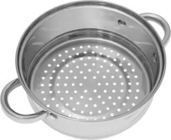 Stoompan INZET 2.6L – Rijststomer - Groentestomer Ø 20 Cm RVS -Keuken Pot 1200x988 4