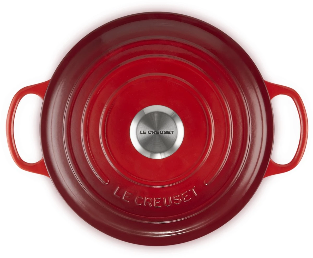 Le Creuset - Gietijzeren - Lage Braadpan - 24cm - Kersenrood Le Creuset - Gietijzeren - Lage Braadpan - 24cm - Kersenrood -Keuken Pot 1200x989 1