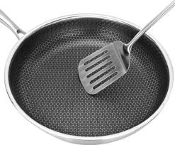 Honingraat Heavy Duty Anti-aanbak Koekenpan - Steelpan - Wok - Met Deksel 30 Cm - Gas - Elektrisch - Inductie - Oven 4 Honingraat Heavy Duty Anti-aanbak Koekenpan - Steelpan - Wok - Met Deksel 30 Cm - Gas - Elektrisch - Inductie - Oven -Keuken Pot 1200x991