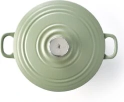 BK Bourgogne Braadpan Ø 24 Cm - Groen - Gietijzer - Inductie -Keuken Pot 1200x993 3