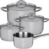 Sola Pannenset Blizz - 4 Delig - Ø Cm - Zilver - RVS - Sandwichbodem -Keuken Pot 1200x995 1