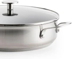 KitchenAid Stainless Steel Hapjespan Met Glazen Deksel ø28cm - RVS - Inductie - Anti-aanbak -Keuken Pot 1200x995 6