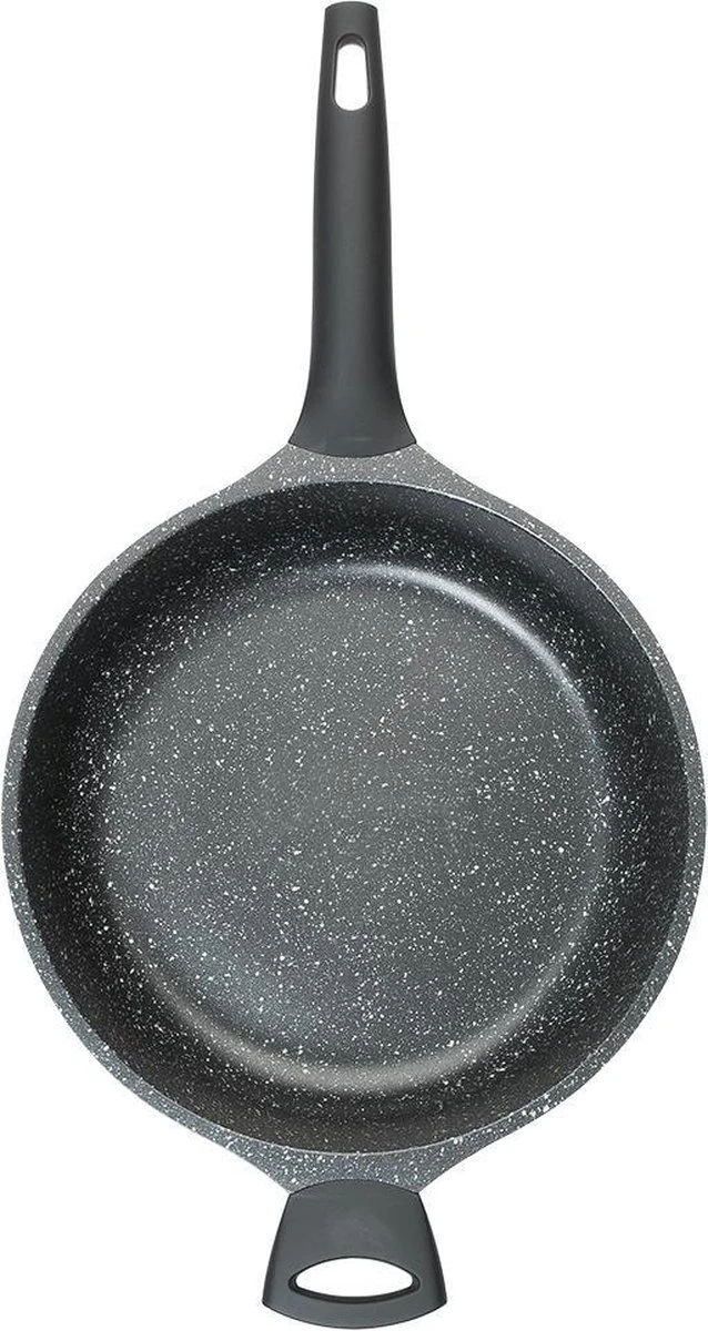 Sola Hapjespan Fair Cooking - Ø 28 cm - Zwart/wit - Aluminium - Antiaanbaklaag Sola Hapjespan Fair Cooking - Ø 28 Cm - Zwart/wit - Aluminium - Antiaanbaklaag -Keuken Pot