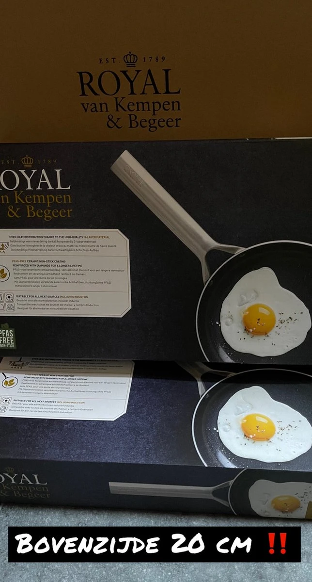 Royal van Kempen en Begeer - Koekenpan - 20 cm Royal Van Kempen En Begeer - Koekenpan - 20 Cm -Keuken Pot