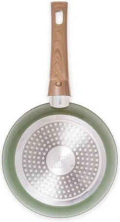 Just Vegan Koekenpan ECO Met Afneembaar Handvat 20 Cm Aluminium Groen -Keuken Pot 651x1200