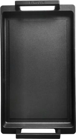 Eurolux Teppanyaki Plaat Met Grepen - 41 X 24 X 2.5 Cm - Zwart - Aluminium - Geschikt Voor Alle Warmtebronnen -Keuken Pot 658x1200 1