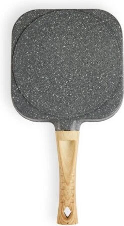 Magnani - Eierpan - 4 Bakplaten Van ⌀ 8 Cm - Voor Gas- En Elektrische Kookplaten - Aluminium - Houten Handvat - 38 X 18.7 X 2 Cm -Keuken Pot 661x1200 1