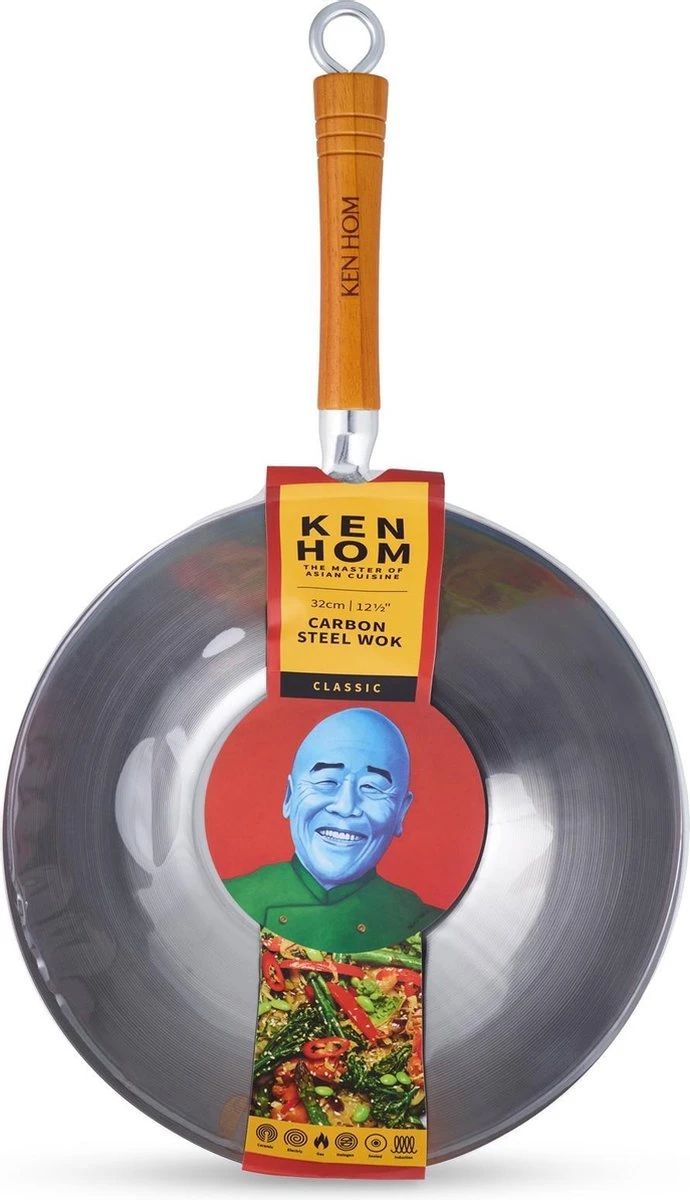 Ken Hom Classic Wok - Ø 32cm in Koolstofstaal en Houten Greep Ken Hom Classic Wok - Ø 32cm In Koolstofstaal En Houten Greep -Keuken Pot 690x1200 1