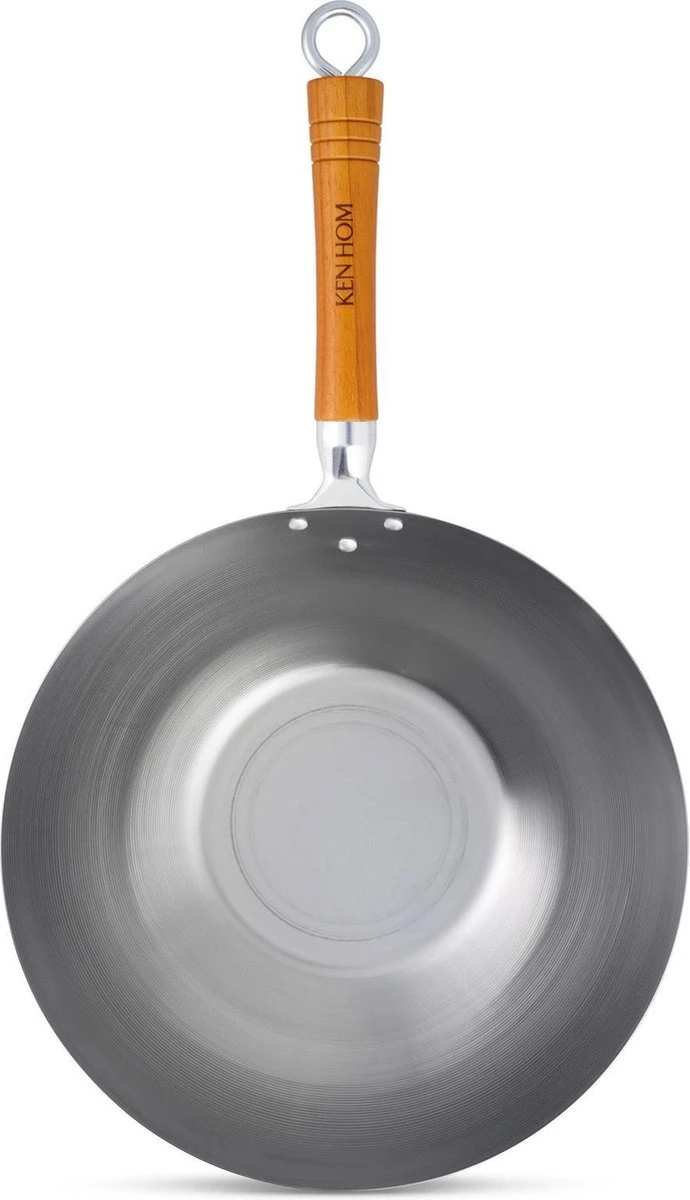 Ken Hom Classic Wok - Ø 32cm in Koolstofstaal en Houten Greep Ken Hom Classic Wok - Ø 32cm In Koolstofstaal En Houten Greep -Keuken Pot 690x1200 2
