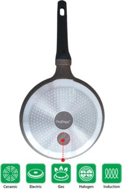Cheffinger Pannenkoekenpan - Antiaanbaklaag - Krasbestendig - 28cm 5 Cheffinger Pannenkoekenpan - Antiaanbaklaag - Krasbestendig - 28cm -Keuken Pot 778x1200 1