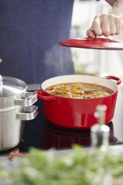 BK Bourgogne Braadpan Ø 28 Cm - Rood - Gietijzer - Inductie -Keuken Pot 800x1200 24