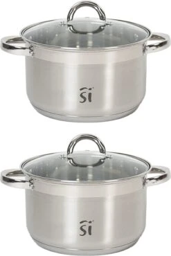 Luxe Kleine RVS Kookpan/pan Loa Met Glazen Deksel 20 Cm 3,9 Liter - Kookpannen/sauspannetje - Koken - Keukengerei 4 Luxe Kleine RVS Kookpan/pan Loa Met Glazen Deksel 20 Cm 3,9 Liter - Kookpannen/sauspannetje - Koken - Keukengerei -Keuken Pot 802x1200