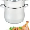 Royal Swiss - Couscous Pan - Couscous Maker - Stoompan RVS - 8 Liter -Keuken Pot 807x1200