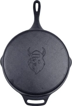 Valhal Outdoor Skillet / Koekenpan Met Steel - Gietijzer, Diameter 30cm - VH30 6 Valhal Outdoor Skillet / Koekenpan Met Steel - Gietijzer, Diameter 30cm - VH30 -Keuken Pot 814x1200