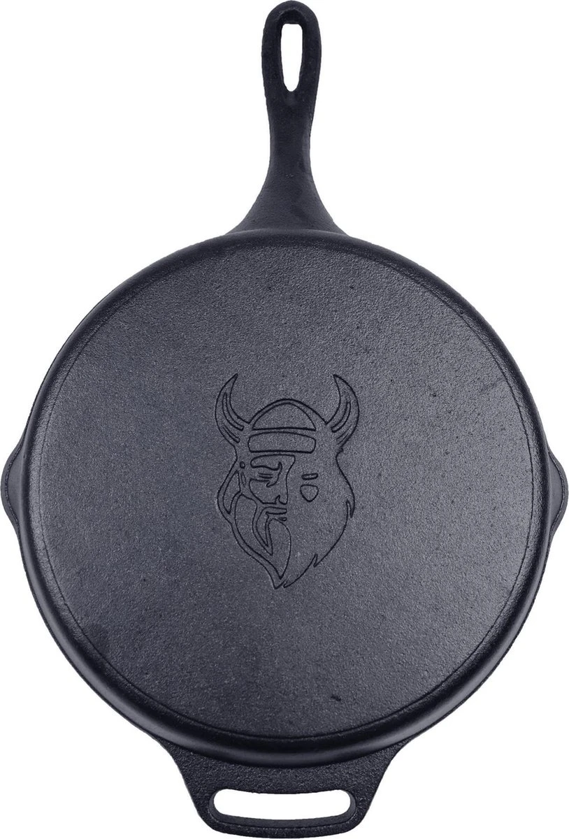 Valhal Outdoor Skillet / Koekenpan met steel - gietijzer, diameter 30cm - VH30 Valhal Outdoor Skillet / Koekenpan Met Steel - Gietijzer, Diameter 30cm - VH30 -Keuken Pot