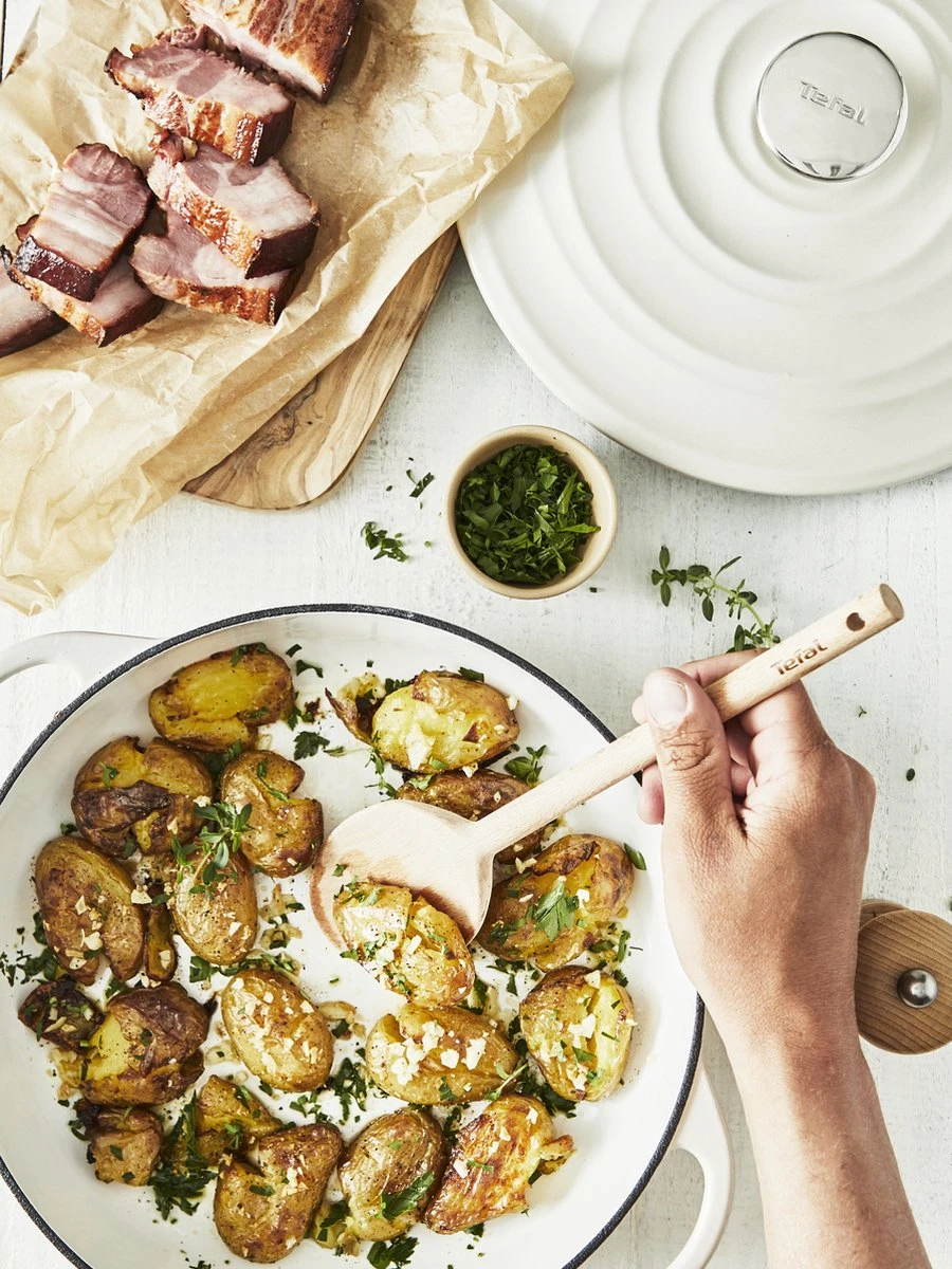 Tefal LOV lage braadpan - 3.8L - Ø28 cm - Beige Tefal LOV Lage Braadpan - 3.8L - Ø28 Cm - Beige -Keuken Pot 900x1200 10