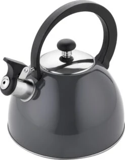 Florina Brillo Fluitketel 2,5L Voor Alle Warmtebronnen - Waterketel - Donkergrijs 3 Florina Brillo Fluitketel 2,5L Voor Alle Warmtebronnen - Waterketel - Donkergrijs -Keuken Pot 939x1200