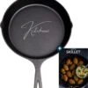 Gietijzeren Pan - Skillet - Koekenpan - BBQ - Koekenpan Inductie - ø32cm - 3.1 KG - Geschikt Voor Alle Warmtebronnen - Inclusief Gratis E-Book -Keuken Pot 965x1200 1